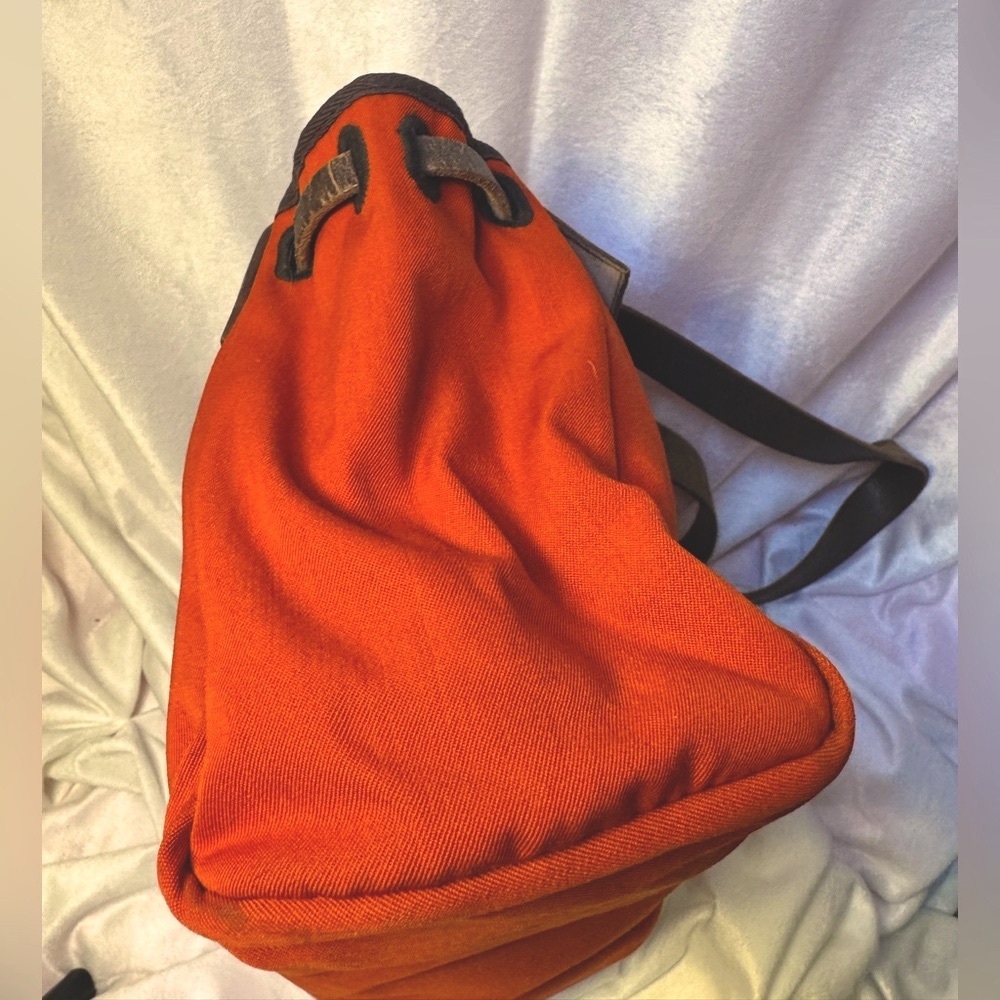 Hermès Herbag Cabas PM Reversible Orange Red Canvas Tote Authentic Hermès - Picture 6 of 16